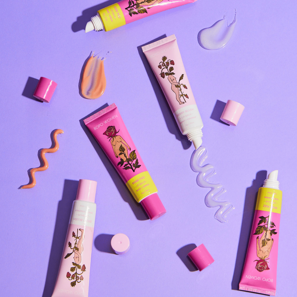 Bopo Women Rose Fizz Lip Balm