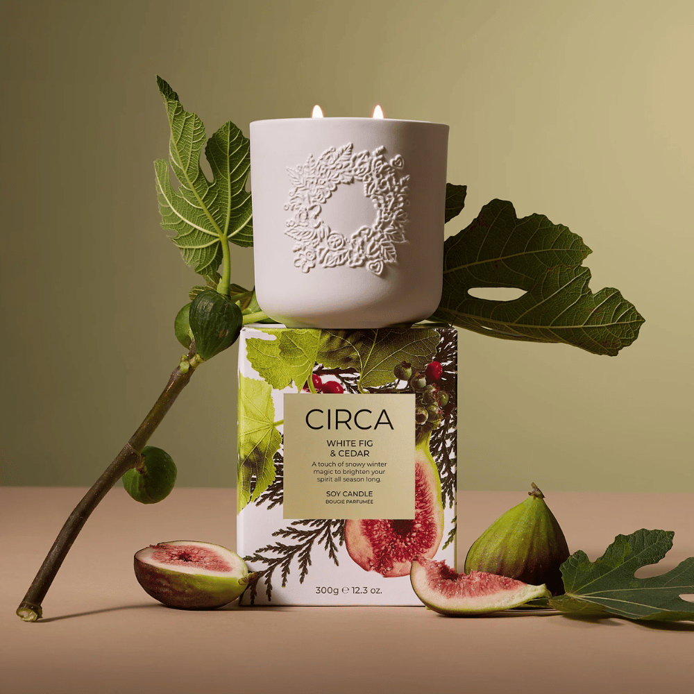Circa White Fig &amp; Cedar Soy Candle