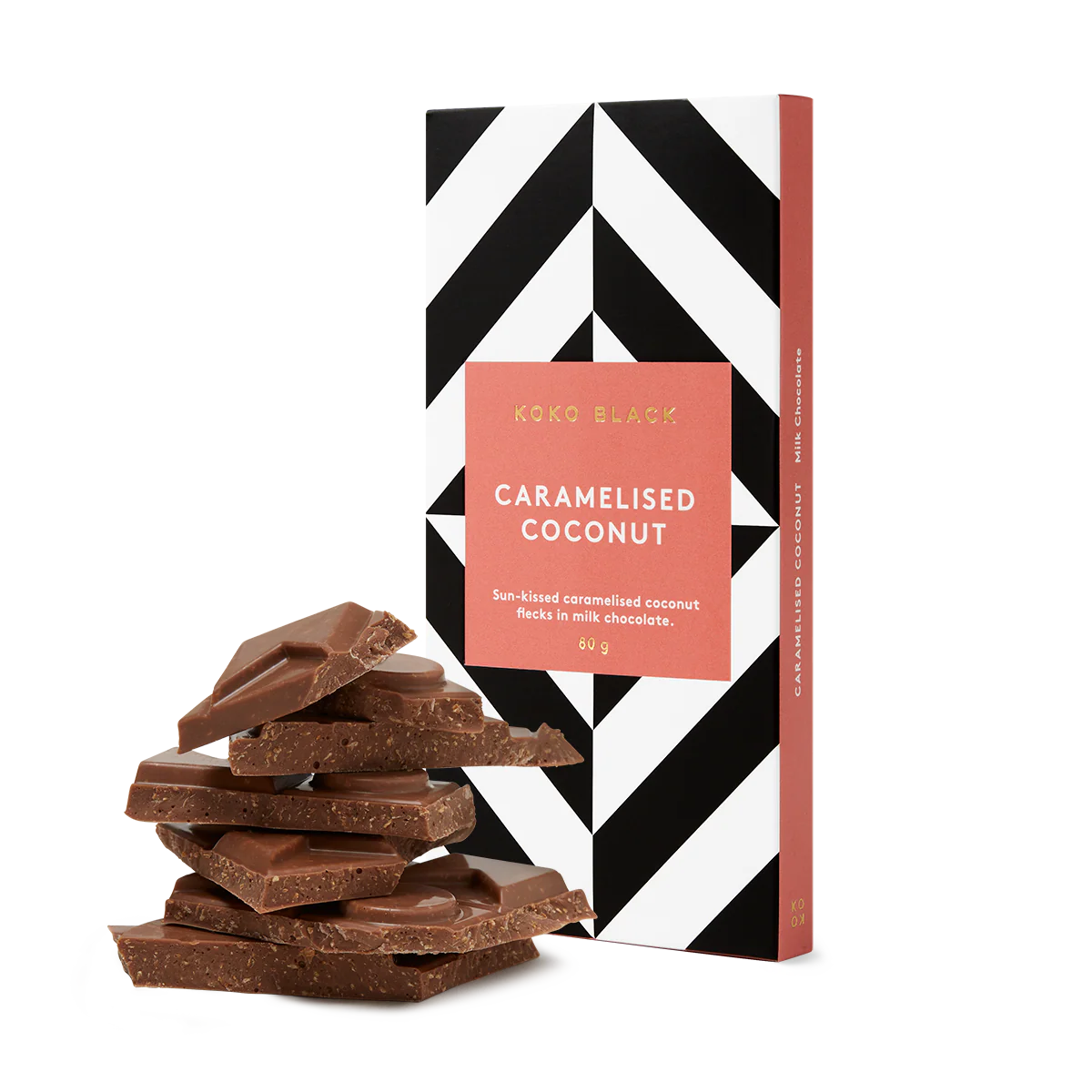 Koko Black Caramelised Coconut Milk Chocolate 80g