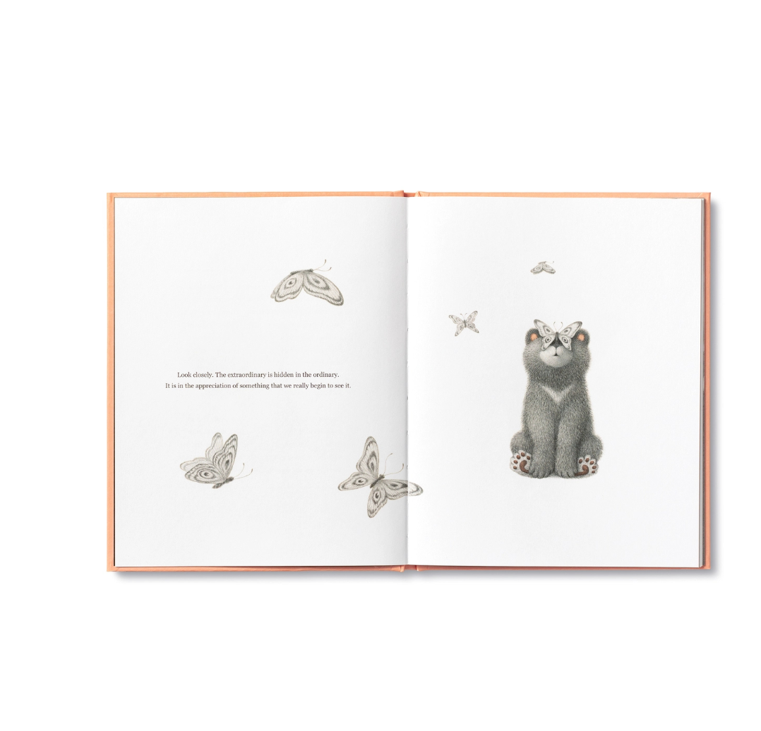 Feeling Grateful Follow a wonder-struck bear cub on a day of adventure that includes dancing in the rain and attempting handstands on the forest floor.